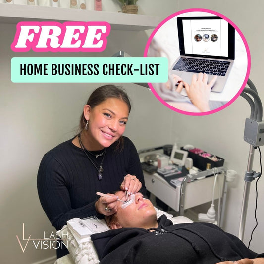 free eyelash artist home business check list to start your own business