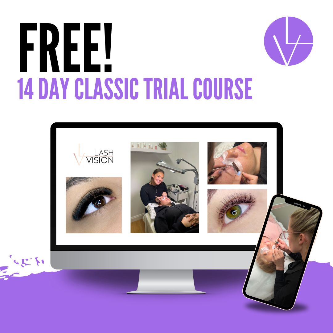 Classic eyelash extension free trial course