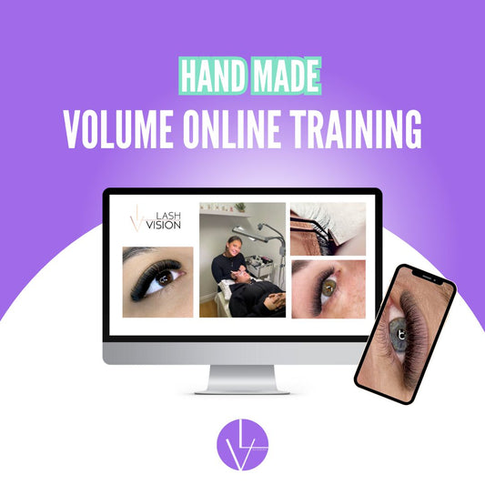 handmade volume eyelash extension course, russian volume lashes